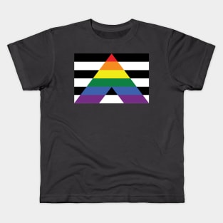 Straight Ally pride flag Kids T-Shirt